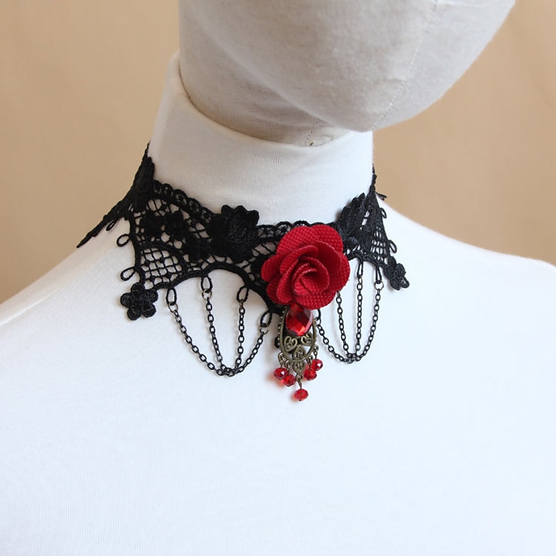 Women's Retro Vintage Lace Up Punk & Gothic Accessories  for  Halloween Carnival Masquerade2