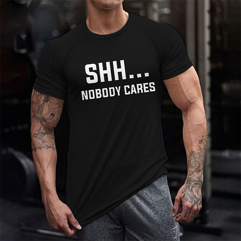 Men's Letter Graphic Prints T Shirt Casual Style Cotton Short Sleeve Graphic Shirt Black White Green Comfortable Tee Outdoor Street Fashion Designer Clothing2