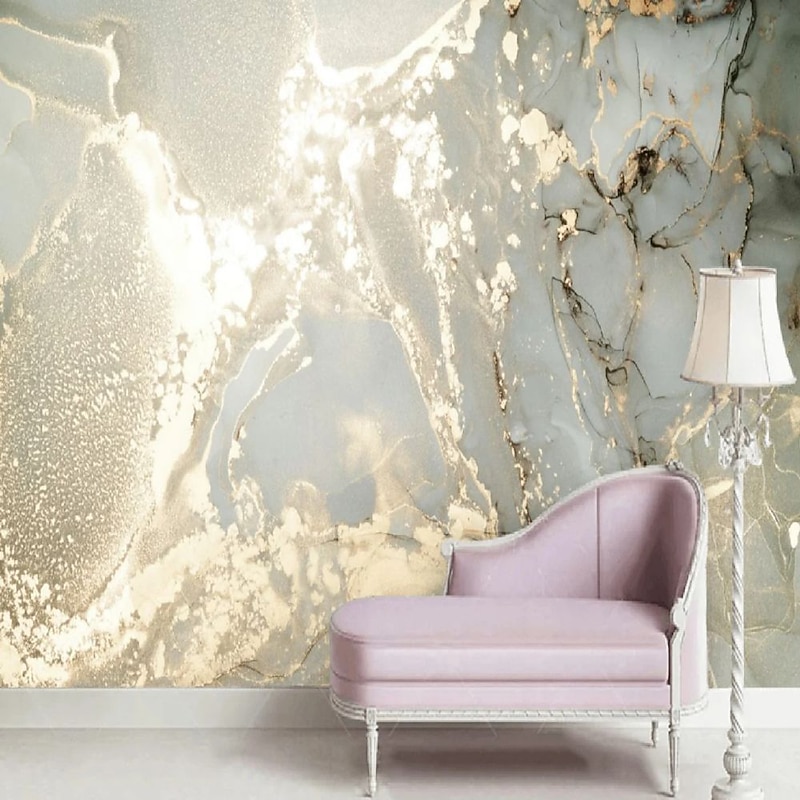 Cool Wallpapers Abstract Marble Wallpaper Wall Mural Gold Wall Covering Sticker Peel and Stick Removable PVC/Vinyl Material Self Adhesive/Adhesive Required Wall Decor for Living Room Kitchen Bathroom3