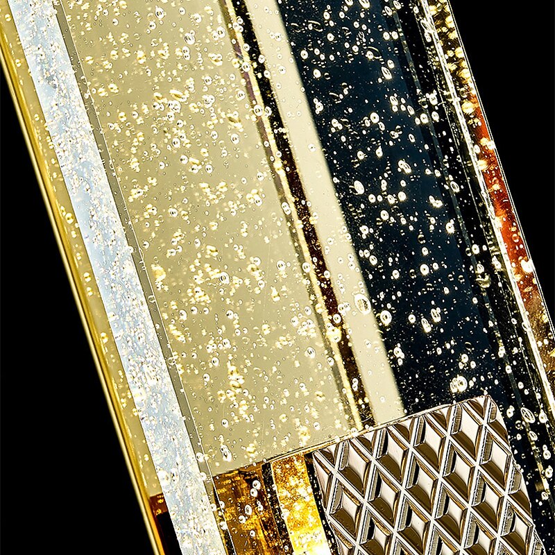 LED Wall Lights Crystal Bubble for Bathroom Hallway Gold Modern Vanity Lights Fixture with Crystal Bubble Glass, Integrated LED Wall Mount Light Fixture,3000K Indoor Wall lamp3