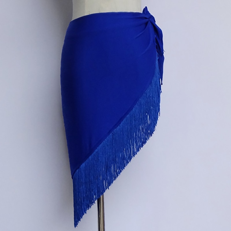 Belly Dance Latin Dance Belt Cinch Cord Tassel Pure Color Women's Performance Training High Cotton Blend2