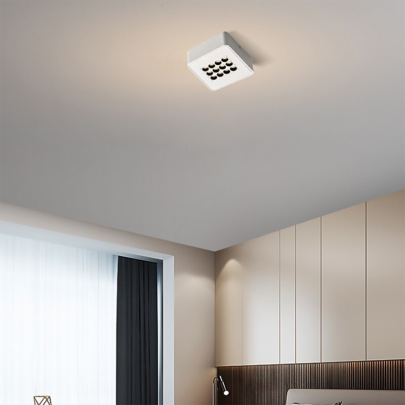 LED Ceiling Light Dimmable, 24.5 cm Ceiling Lights Aluminum Modern Style Painted Finishes LED4