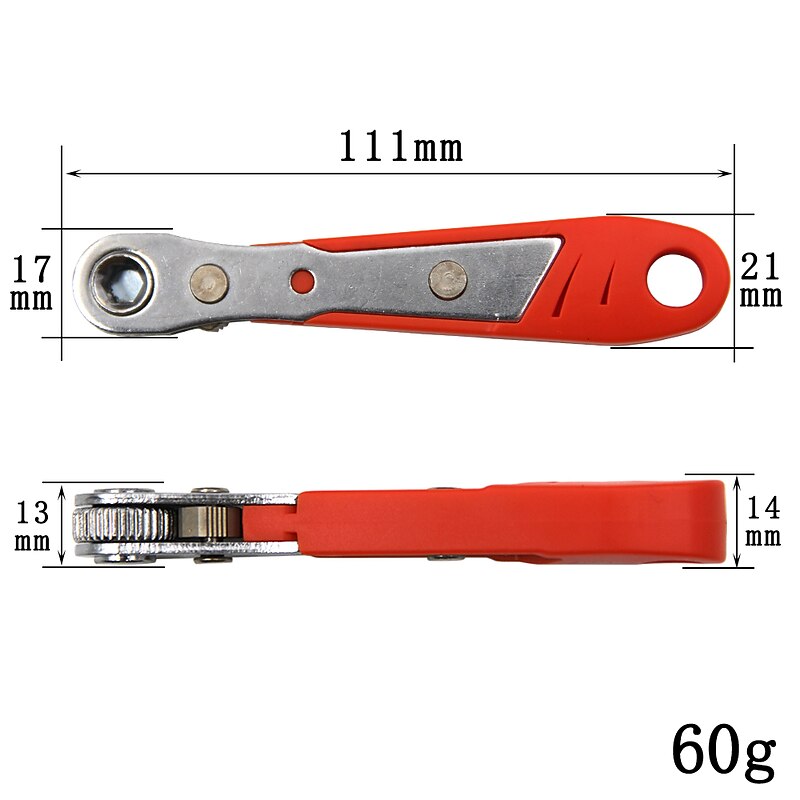 Two-way Orange Multifunctional Right-angle Ratchet Screwdriver Set Phillips Flat-blade Screwdriver Head Set4