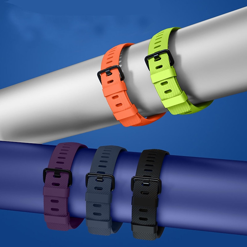 Watch Band for Huawei Band 4 Pro, Band 3 Pro, Band 3 Silicone Replacement  Strap Elastic Adjustable Breathable Sport Band Wristband4