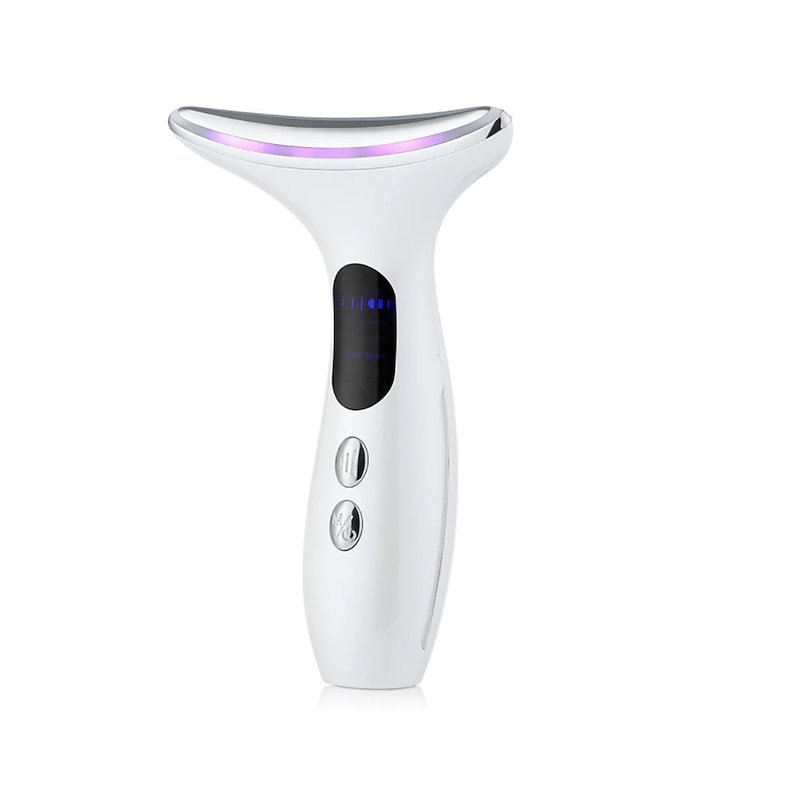 EMS Microcurrent Face Neck Beauty Device LED Photon Firming Rejuvenation Anti Wrinkle Thin Double Chin Skin Care Facial Massager 19