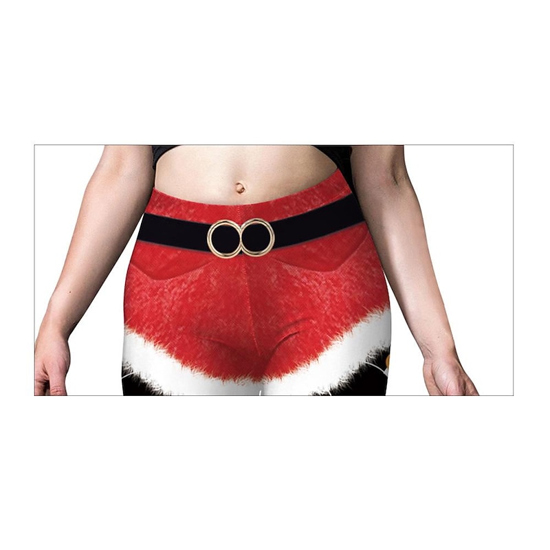 Santa Claus Mrs.Claus Leggings Women's Christmas Dailywear Adults Christmas Christmas Eve Christmas Party Pants4