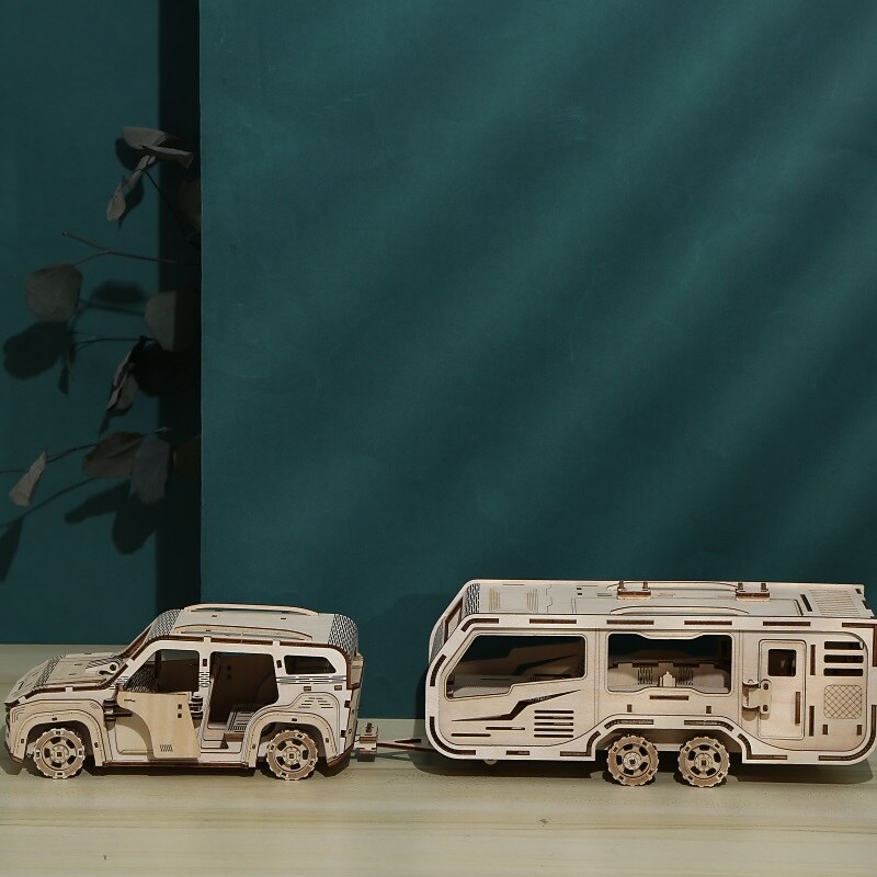 3D Wooden Puzzles DIY Model Rv Puzzle Toy Gift for Adults and Teens Festival/Birthday Gift3