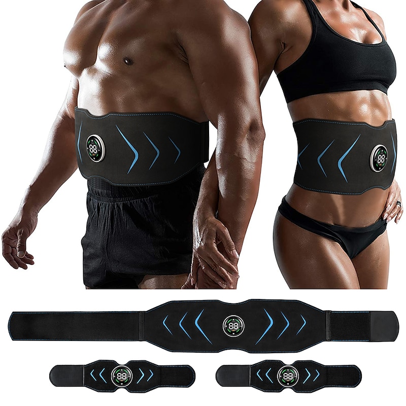 EMS Electric Abdominal Body Slimming Belt Waist Band Smart Abdomen Muscle Stimulator Abs Trainer Fitness Lose Weight Fat Burn2