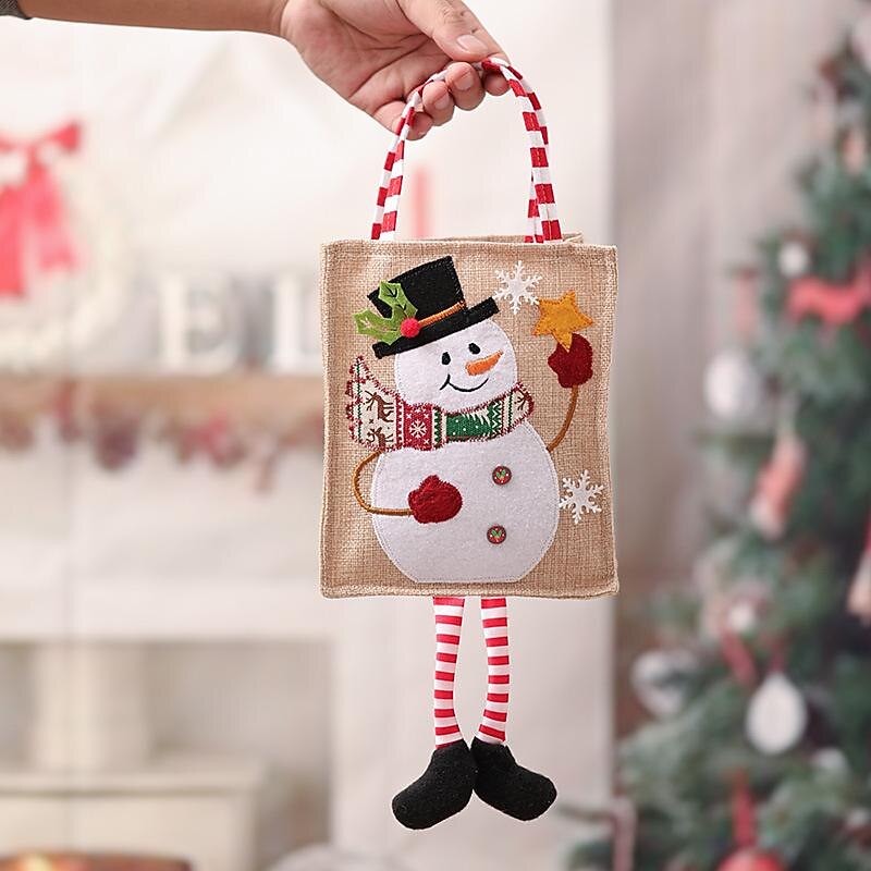 Christmas Eve Christmas Decorations Gift Bag Gift Bag Apple Bag Tote Bag Children'S Holiday Candy Gift Bag4