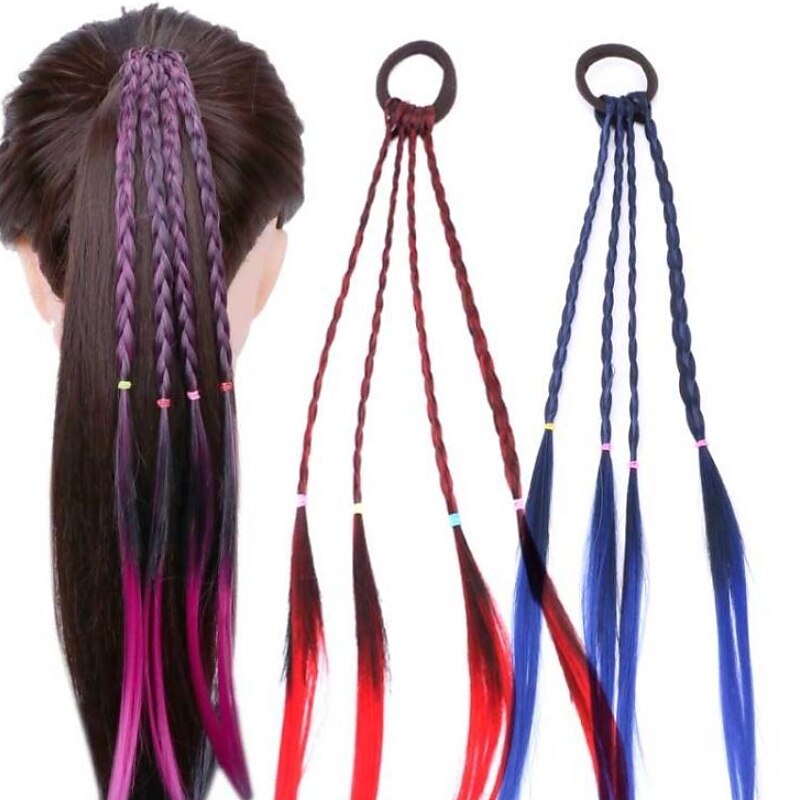 Kids Girls' Hair Accessories Sweet Daily Solid Colored Red Blue2