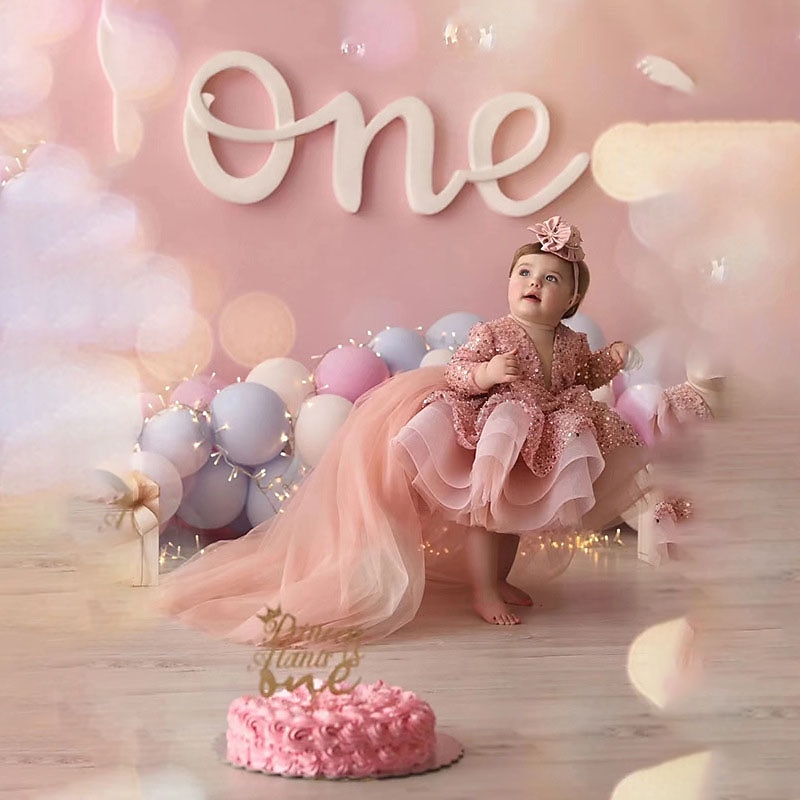 Kids Girls' Party Dress Sequin Long Sleeve Performance Wedding Anniversary Adorable Princess Cotton Above Knee Party Dress A Line Dress Flower Girl's Dress Fall Winter 2-12 Years Black White Pink4