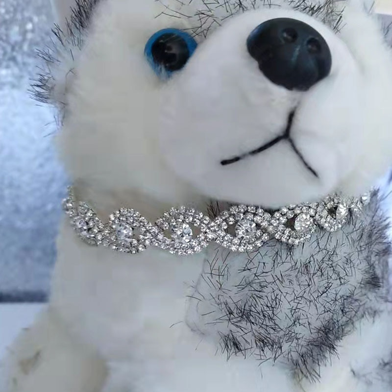 2 Pcs Necklace for Small Dog Pet Jewelry Dog Necklace Faux Pearl Dog Collar Beaded Dog Collar for Cat Puppy Kitten Chihuahua Yorkie Girl Costume Outfits Accessories3