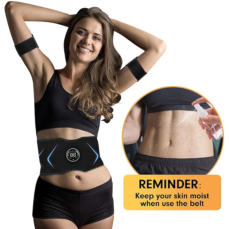 EMS Electric Abdominal Body Slimming Belt Waist Band Smart Abdomen Muscle Stimulator Abs Trainer Fitness Lose Weight Fat Burn4