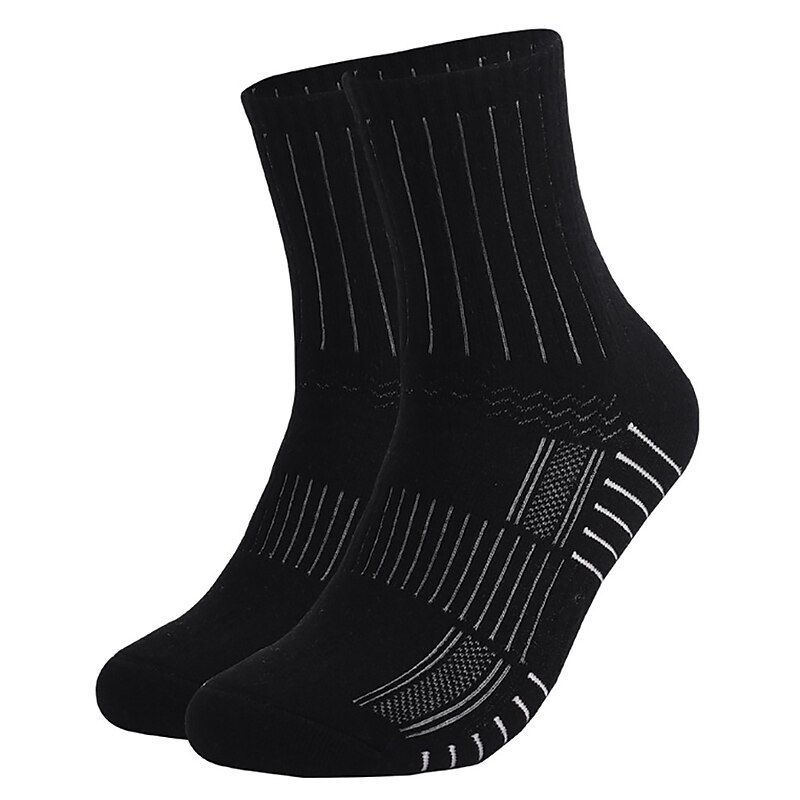 Men's Women's Hiking Socks Ski Socks Sports Socks Sports Socks Windproof Warm Breathable Quick Dry Winter Outdoor Solid Color Merino Wool Black Light Grey Gray for Hunting Ski / Snowboard Fishing4