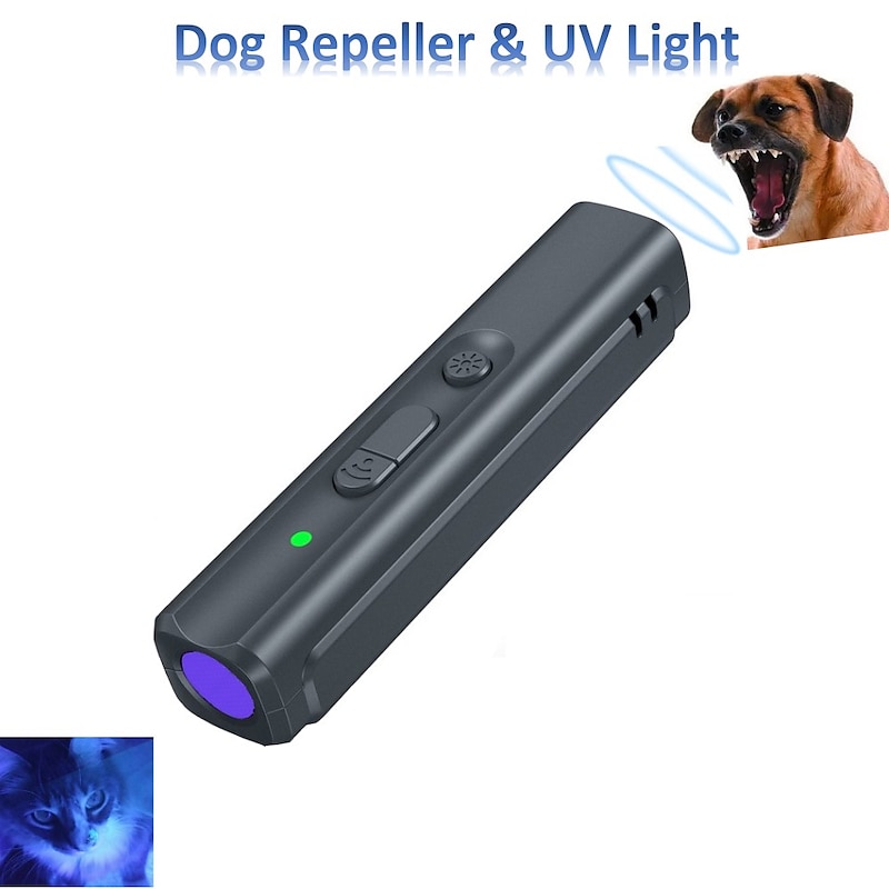 Ultrasonic Dog Bark Deterrent With UV Light Dog Barking Control Devices for Indoor & Outdoor Puppy Dog Trainer