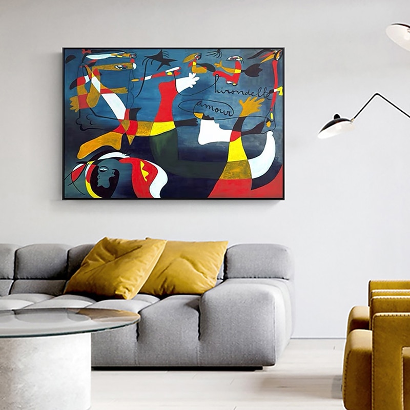 Handmade Oil Painting Canvas Wall Art Decoration  Picasso Style Modern Abstract Figure for Home Decor Rolled Frameless Unstretched Painting4