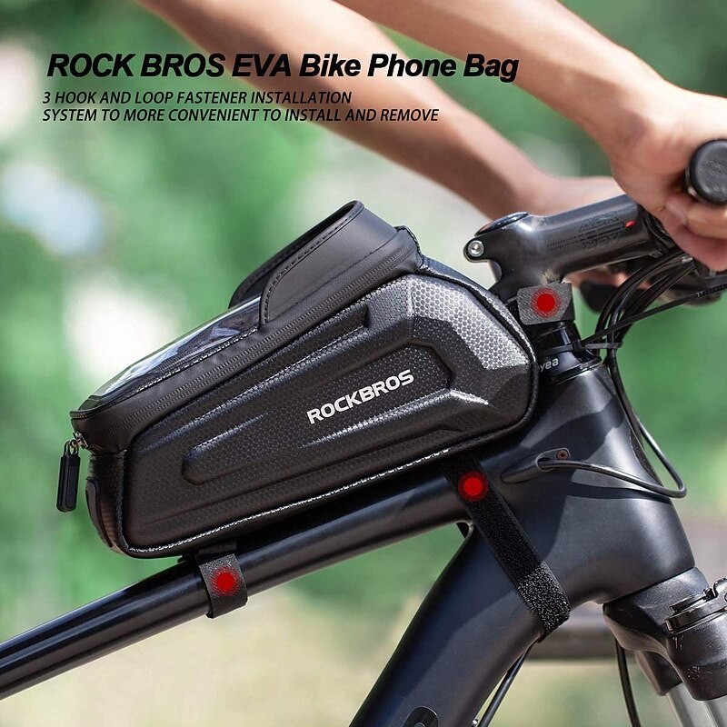Bike Frame Bag Top Tube Touchscreen Portable Rain Waterproof Bike Bag Waterproof Material Bicycle Bag Cycle Bag Bike / Bicycle Cycling 6
