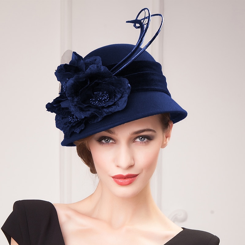 Fashion  Wool  Ladies Party /Casual / Outdoor Hat With Floral (more color)