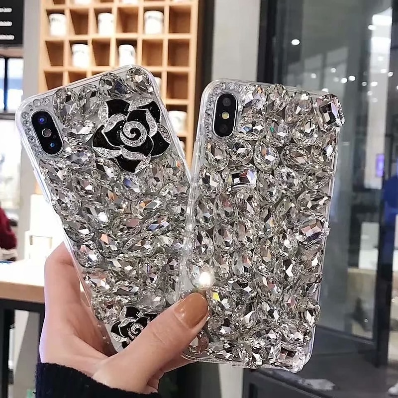 Phone Case For Samsung Galaxy S25 S24 S23 S22 S21 FE S21 Ultra Plus A35 5G A54 S20 A52 Back Cover Bling Rhinestone Dustproof Animal Crystal Diamond TPU3
