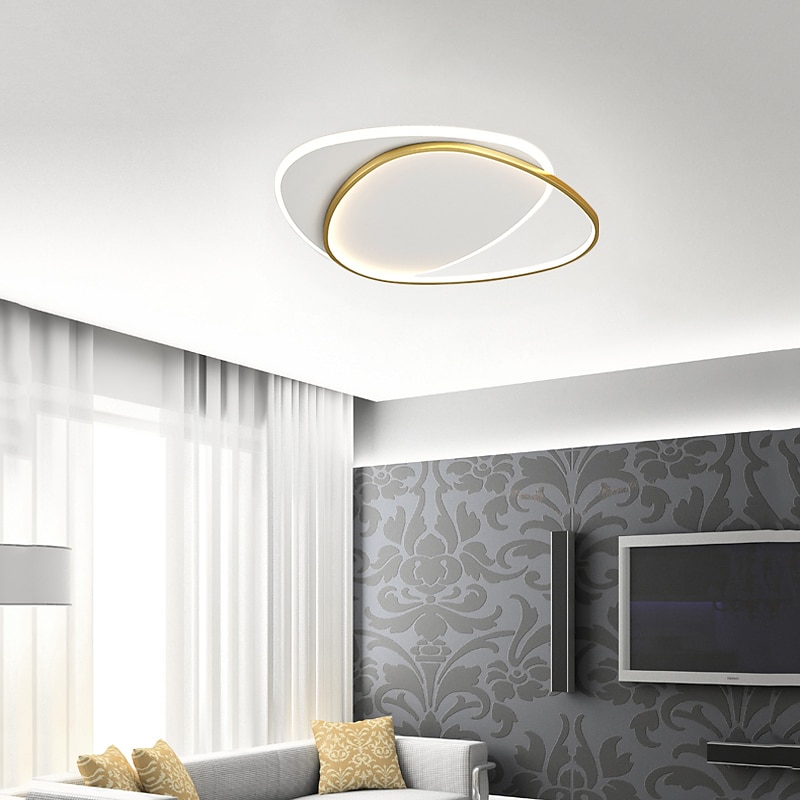 LED Ceiling Light Black Round, 19.5"Ceiling Lamp Dimmable Living Room Lamp Modern Kitchen Corridor Bedroom3
