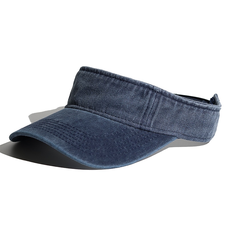 Men's Visor Hat Sun Hat Black White Cotton Basic Modern Contemporary Daily Wear Vacation Solid / Plain Color Sun Lightweight Materials Convenient4