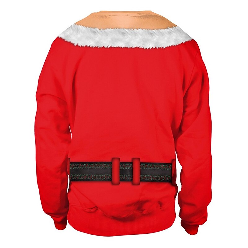 Christmas Santa Claus Hoodie Cartoon Manga Anime 3D Print 3D Graphic For Couple's Men's Women's Adults' Christmas Carnival 3D Print3