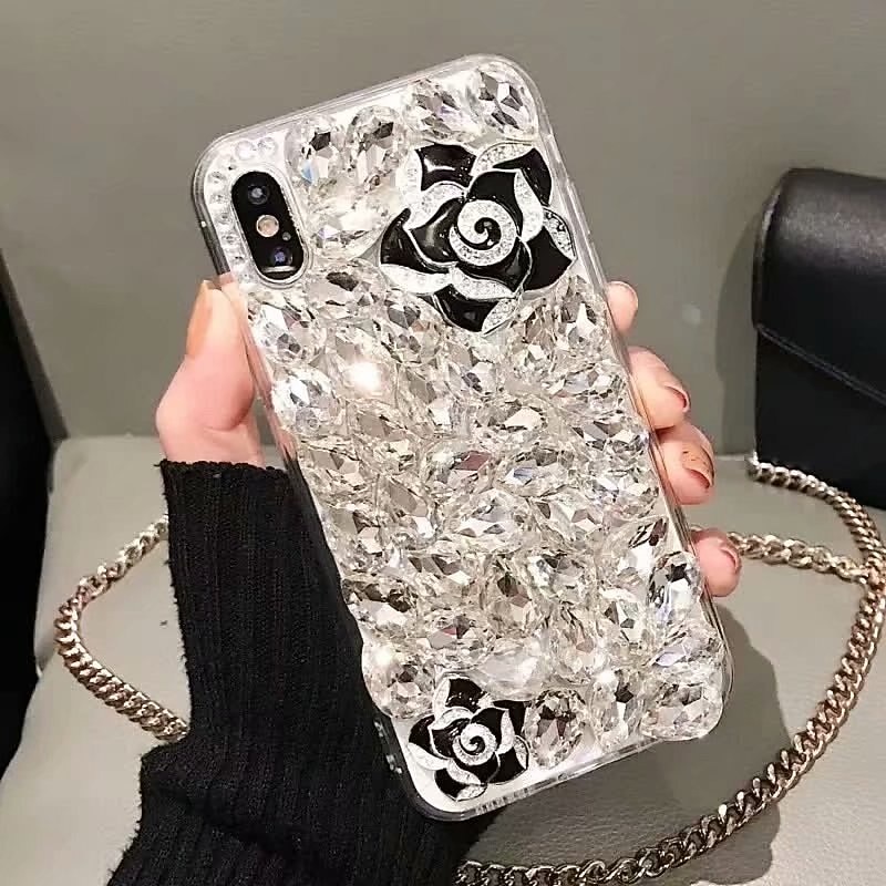 Phone Case For Samsung Galaxy S25 S24 S23 S22 S21 FE S21 Ultra Plus A35 5G A54 S20 A52 Back Cover Bling Rhinestone Dustproof Animal Crystal Diamond TPU