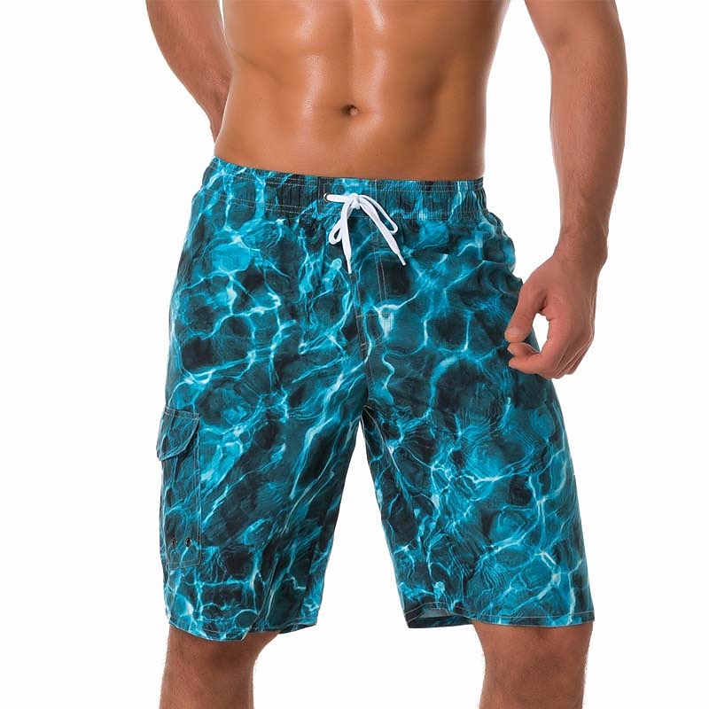 Men's Board Shorts Swim Shorts Swim Trunks Summer Shorts Bermuda shorts Drawstring with Mesh lining Elastic Waist 3D Print Ocean Breathable Quick Dry Knee Length Casual Daily Beach Fashion Streetwear2