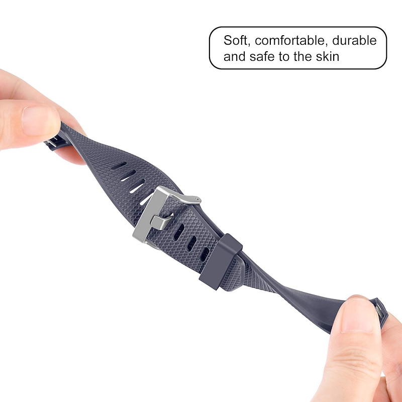 3pcs Small Watch Band for Fitbit Charge 2 Fitbit Sport Band Silicone Wrist Strap4