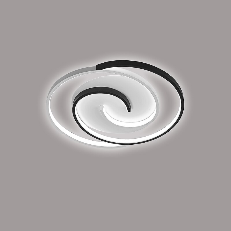 LED Ceiling Light Remote Control Black Round, 19.5" Ceiling Lamp Dimmable Living Room Lamp Modern Kitchen Corridor Bedroom4