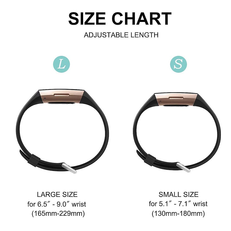 Smart Watch Band Compatible with Fitbit Charge 4 / Charge 3 / Charge 3 SE Silicone Smartwatch Strap Elastic Adjustable Breathable Sport Band Replacement  Wristband2