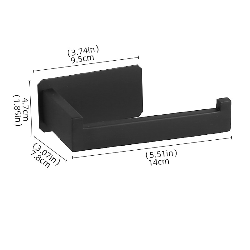 Toilet Paper Holder for Bathroom Self-adhesive 304 Stainless Steel Roll Paper Holder Paper Towel Holder Punch Free Wall Mounted Toilet Paper Holder Bathroom Roll Paper Holder3