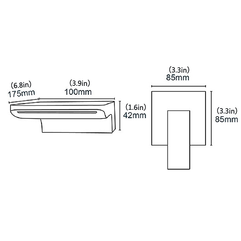 Waterfall Wall Mounted Bathroom Sink Mixer Faucet Matte Black, Solid Brass Basin Mixer Tap Single Handle One Lever Lavatory Taps Black Gold Chrome2