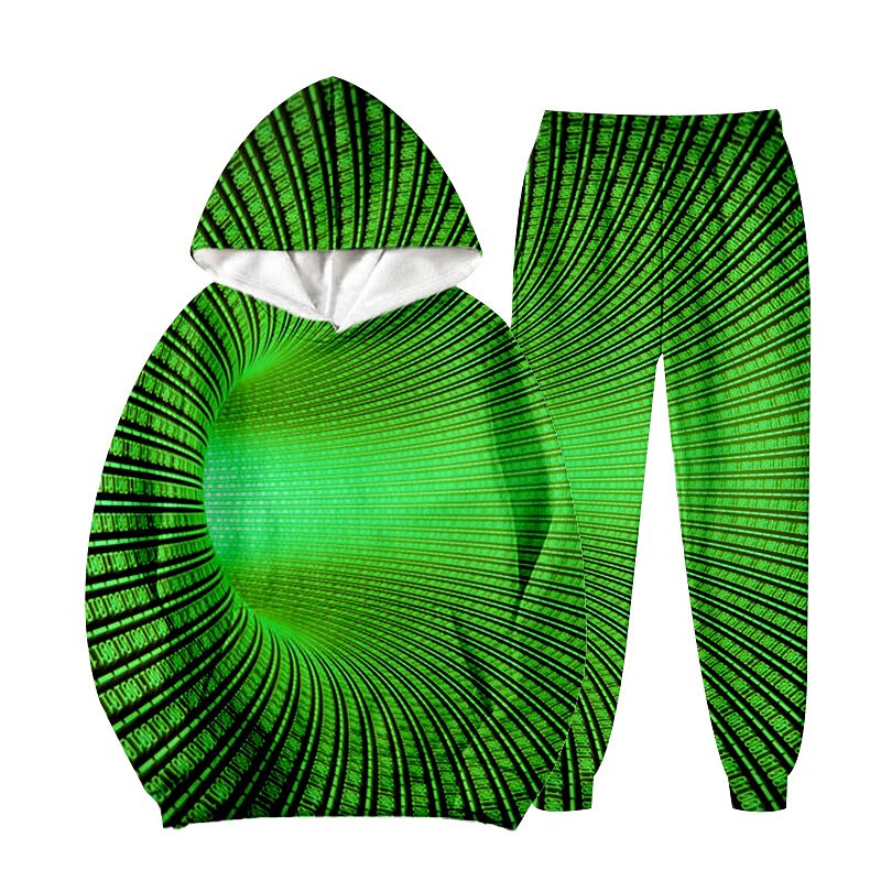 2 Pieces Kids Boys Hoodie & Pants Outfit Animal Dinosaur Long Sleeve Set Casual Cool Daily Winter Fall 7-13 Years Black Blue Orange4