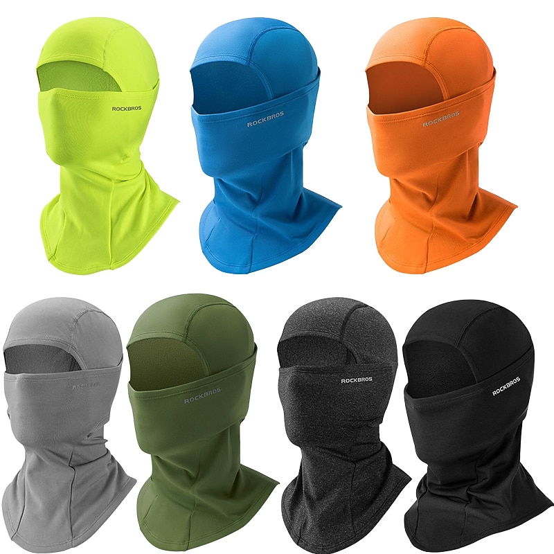 ROCKBROS Neck Gaiter Neck Tube Cycling Cap / Bike Cap Balaclava UV Resistant Camping & Hiking Breathable Moisture Wicking Ultra Light Fabric Bike / Cycling Green Black Blue for Men's Women's Adults'