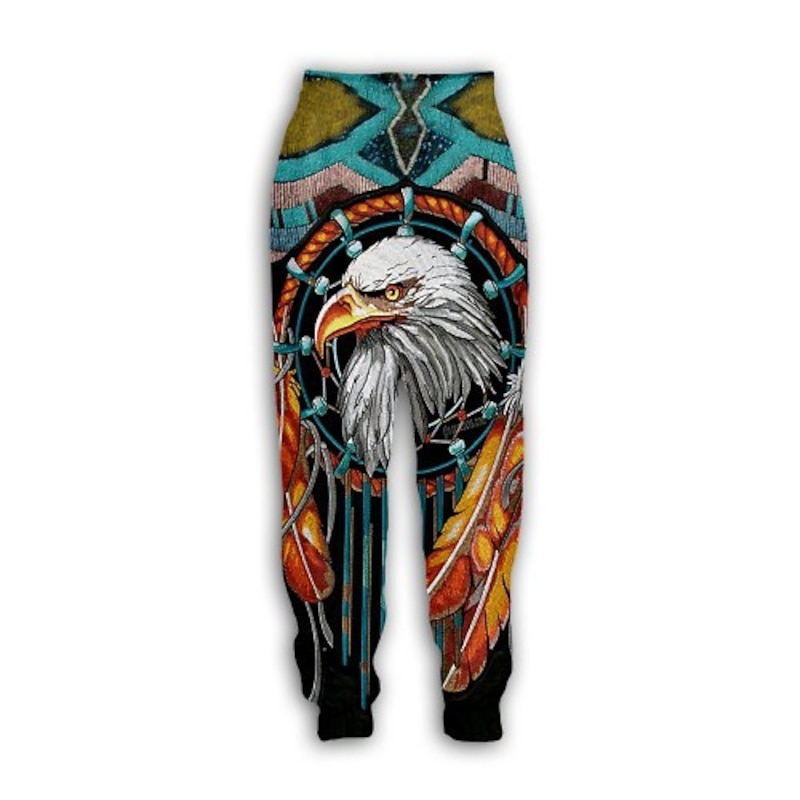 American Indian Totem Pants Cartoon Manga Anime 3D Graphic For Couple's Men's Women's Adults' 3D Print Casual Daily2