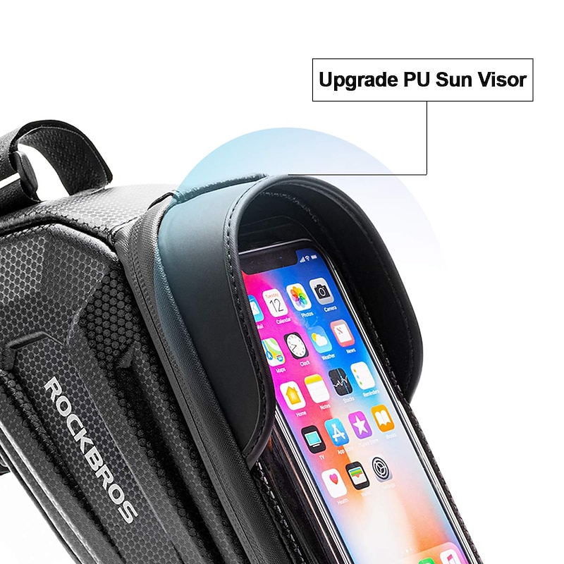 Bike Frame Bag Top Tube Touchscreen Portable Rain Waterproof Bike Bag Waterproof Material Bicycle Bag Cycle Bag Bike / Bicycle Cycling 7