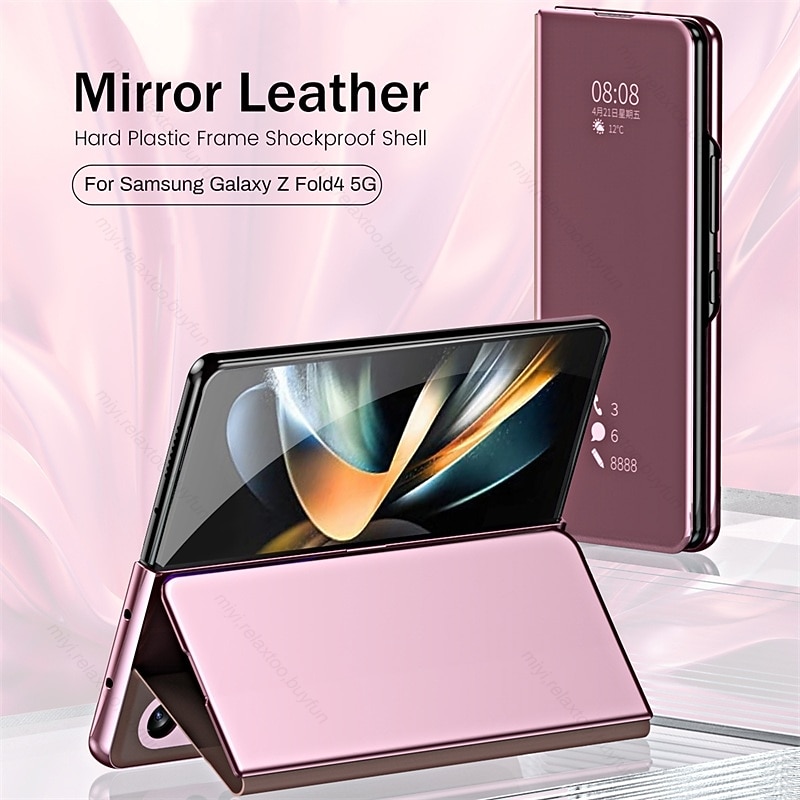 Phone Case For Samsung Galaxy Z Fold 6 Z Fold 5 Z Fold 4 Z Fold 3 Flip Bumper Frame Magnetic Full Body Protective Solid Colored PC Metal2