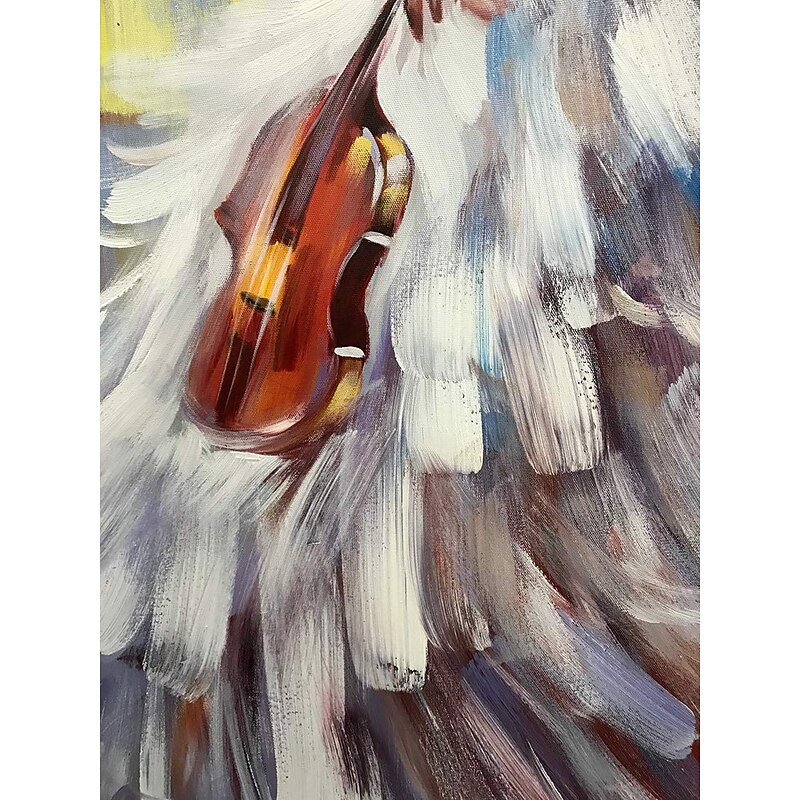 Handmade Oil Painting Canvas Wall Art Decor Abstract Girl Dancing Painting Original People Painting for Home Decor With Stretched Frame/Without Inner Frame Painting4