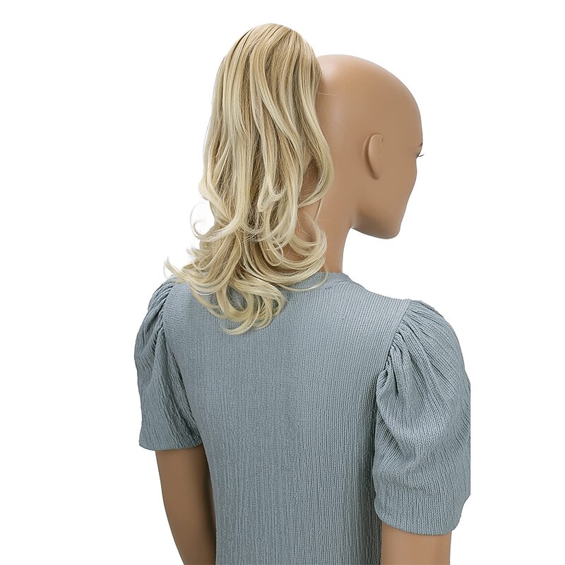 Hairpiece Ponytail Extensions Voluminous Wavy Blond Mix H1363