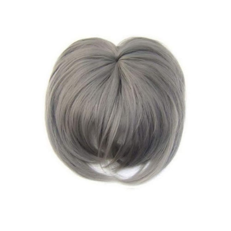 Hair Toppers Clip in Bangs Hair Extensions Synthetic Extension Bangs Wig Clip in Toupee Short Top Hairpieces for Women