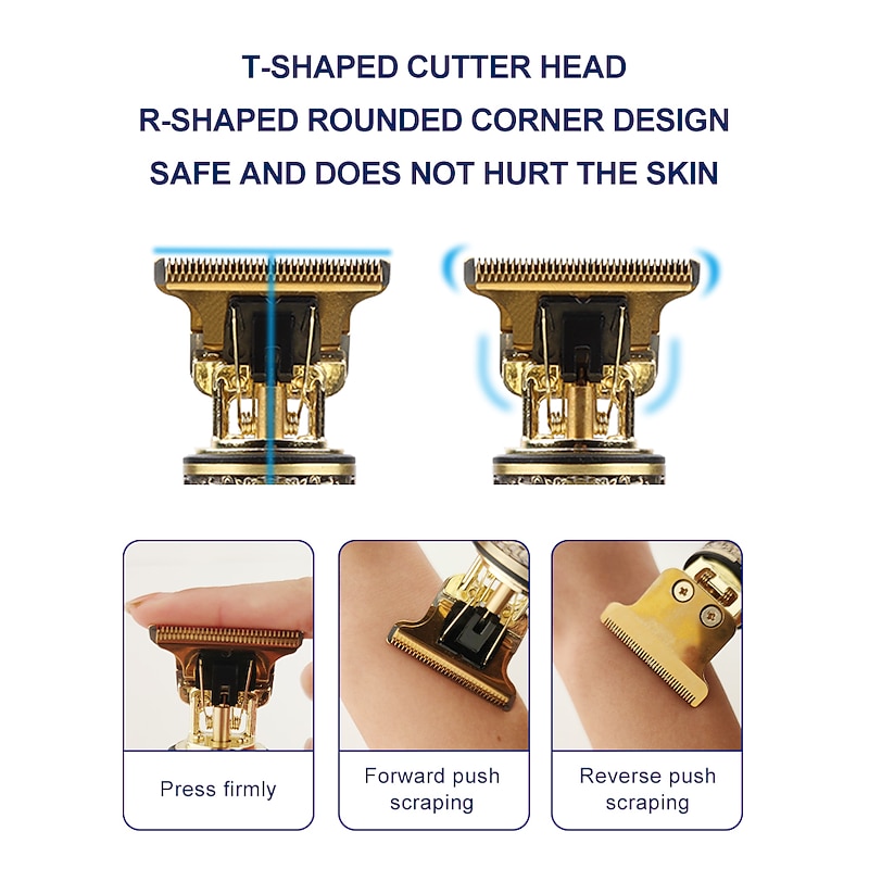 Electric Hair Trimmer Cordless Shaver Beard Trimmer Electric Shaver for Men 0mm Men Barber Hair Cutting Machine For Men4