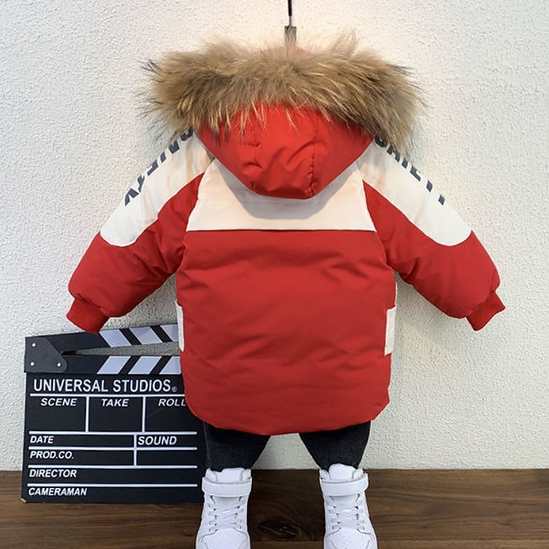 Toddler Boys Fleece Jacket Hoodie Jacket Outerwear Letter Long Sleeve Coat Outdoor Cotton Fashion Basic Black Gray Fall Winter 3-7 Years4