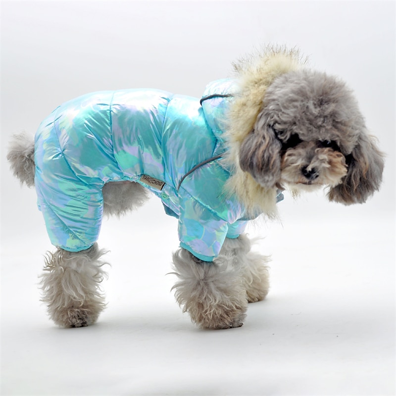 Dog Cat Coat Jacket Puffer / Down Jacket Cute Casual Winter Warm Breathable Soft Washable Comfortable Outdoor Casual Daily Dog Clothing for Bichon Frise Pomeranian Baby Pet Papillon Small2