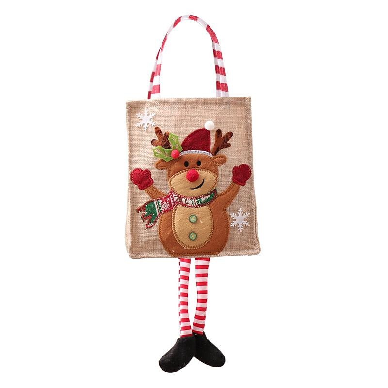 Christmas Eve Christmas Decorations Gift Bag Gift Bag Apple Bag Tote Bag Children'S Holiday Candy Gift Bag2