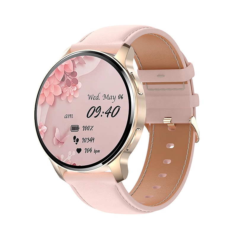 696 i50 Smart Watch 1.32 inch Smartwatch Fitness Running Watch Bluetooth Pedometer Call Reminder Sleep Tracker Compatible with Android iOS Women Hands-Free Calls Message Reminder Custom Watch Face IP