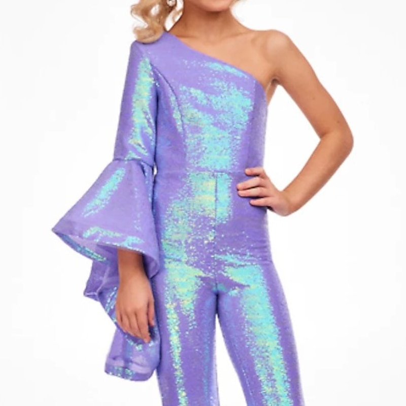 Jumpsuits Floor Length Flower Girl Dress Pageant & Performance Rainbow Unicorn Juniors Cute Prom Dress Sequined with Paillette Sparkle & Shine Disco Fit 3-16 Years dress to impress3