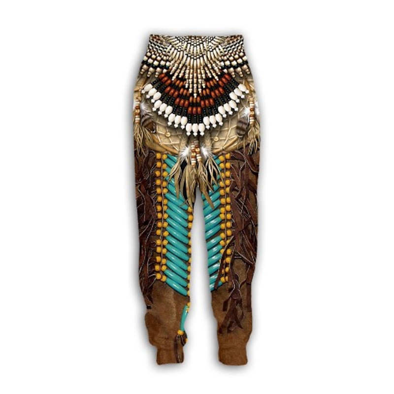 American Indian Totem Pants Cartoon Manga Anime 3D Graphic For Couple's Men's Women's Adults' 3D Print Casual Daily