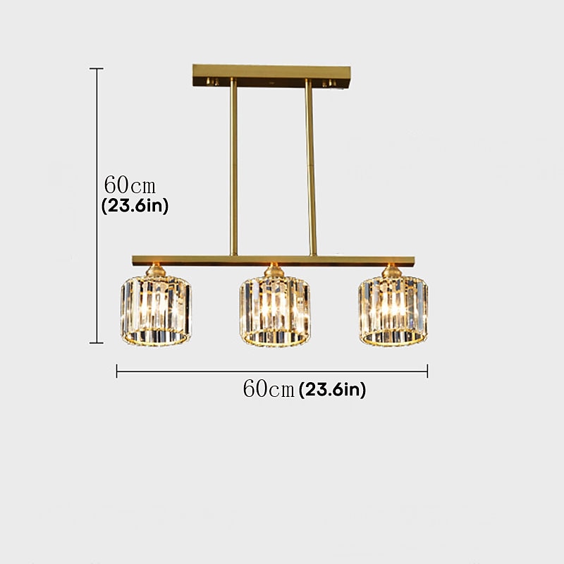 LED Pendant Light 60 cm Lantern Desgin Flush Mount Lights Copper Brass Modern 220-240V2
