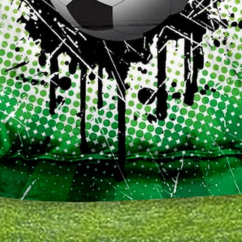 Kid Boys World Cup Hoodie Pullover Football Long Sleeve Pocket Children Top Casual Hoodie Sports Daily Green Winter 3-12 Years2